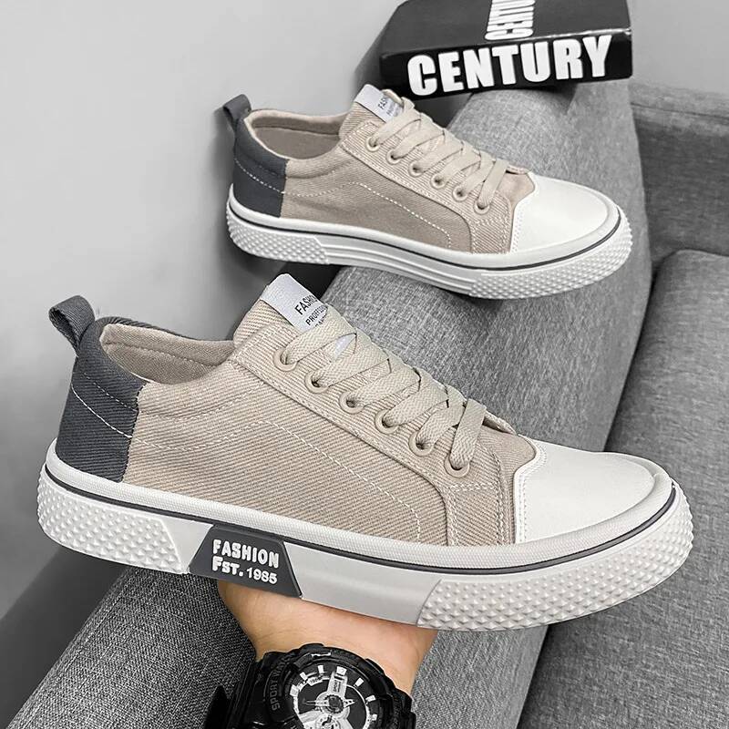 2025 New Korean Men's Canvas Shoes Designer Fashionable and Versatile Low cut Men's Casual Sports Shoes Trendy Hot Selling Casual Shoes