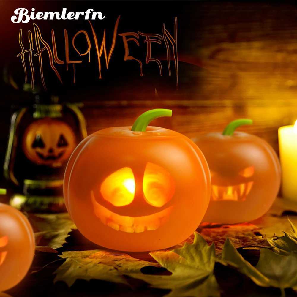 2021 New Creative Halloween Pumpkin Projection Lamp Animated Talking LED Light for Home Party DecorXJ250908