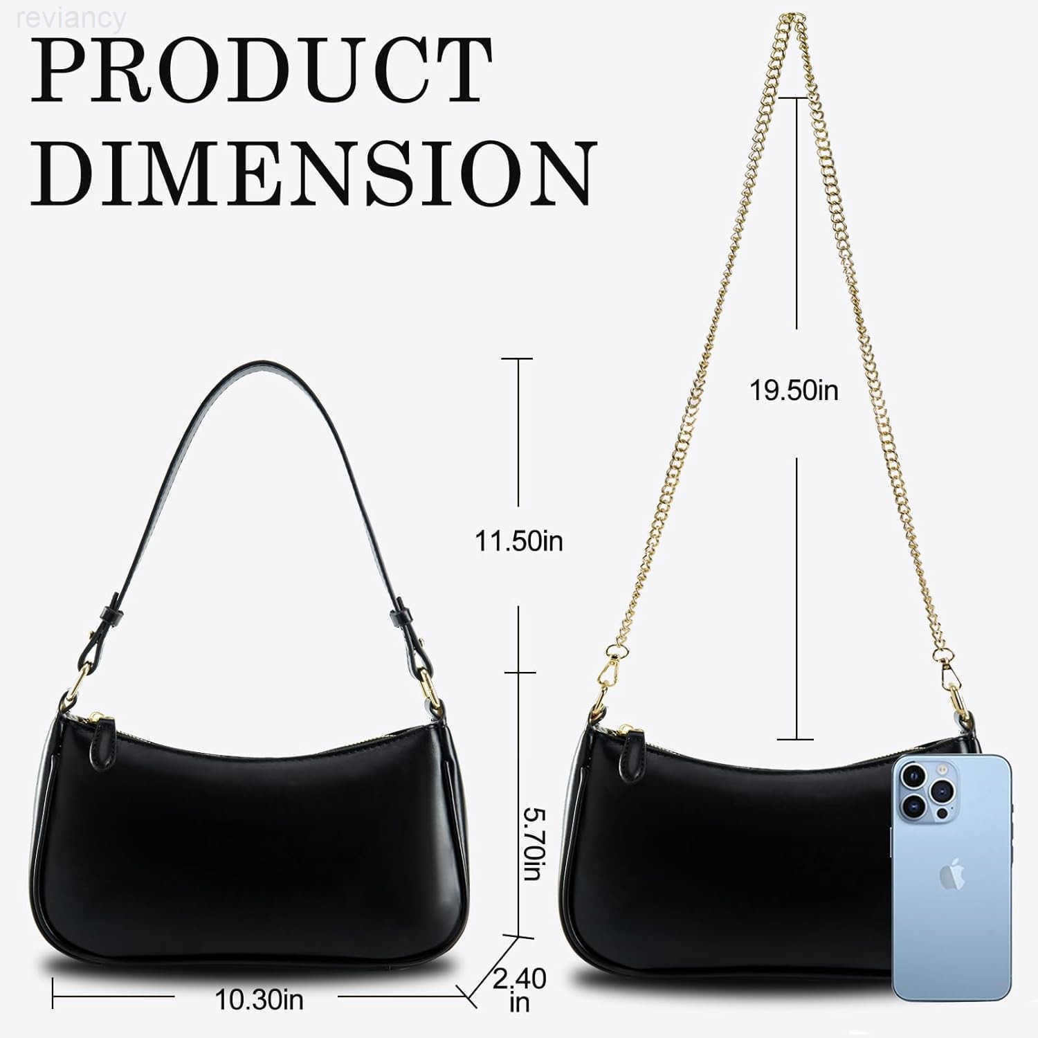 Shoulder Bag for Women Trendy Tote Handbag Purse Vegan Leather Clutch Handbag with 2 Removable StrapsW250908