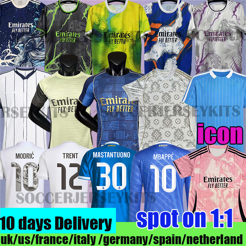 reals 25 26 soccer jersey madrids MBAPPE HUIJSEN soccer jerseys BELLINGHAM football kit shirts VINI JR MODRIC CAMAVINGA RUDIGER TRENT camiseta de futbol