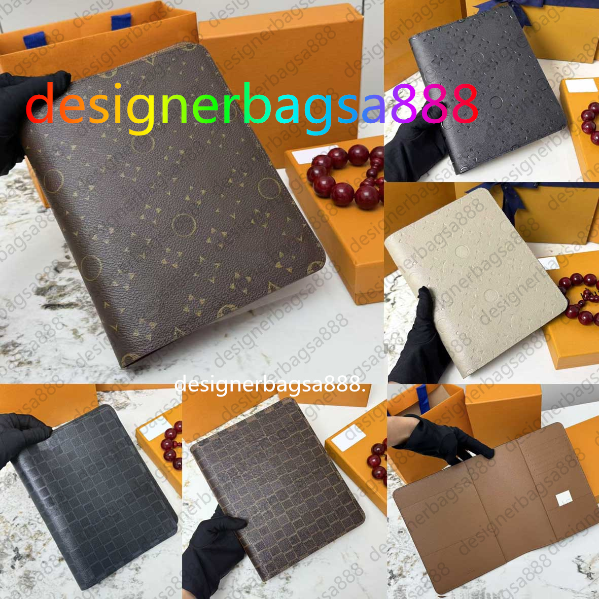 20100 TOP Designer Agenda Large Desk agenda Cover Holders Business Notebook Diary Protective Case Card Holder Wallets Desktop Designers Notepad unisex 18 cm