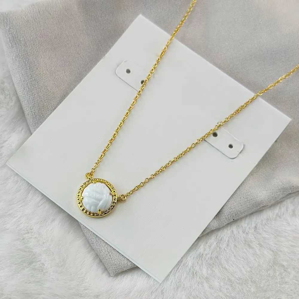 VKVVA Fashion Jewelry Volleyball Short Pendant Necklace in White MotherofPearl for Women Unique Birthday Gifts W25908