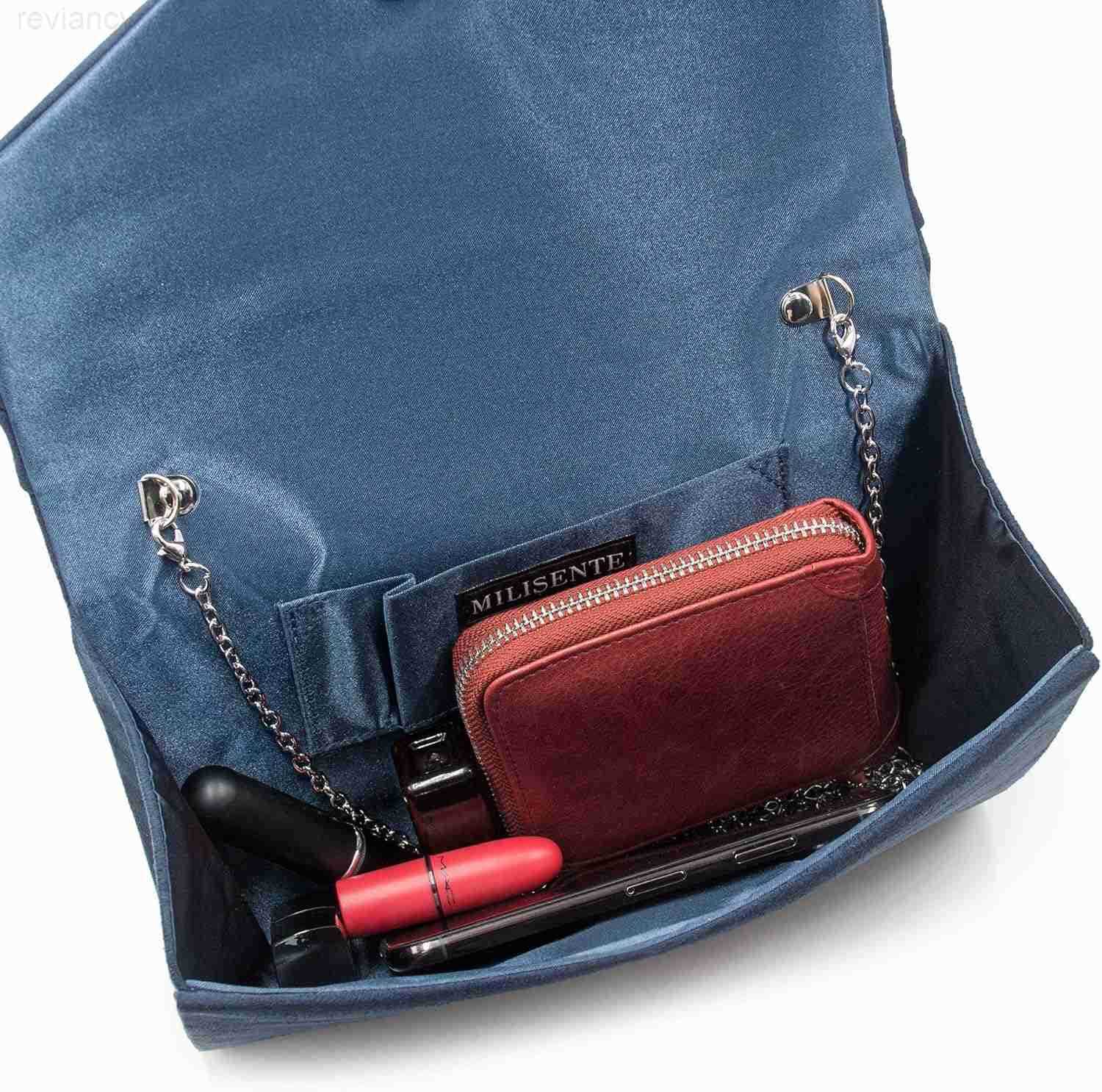 Evening Bag for Women Suede Envelope Evening Purses Crossbody Shoulder Clutch BagW250908