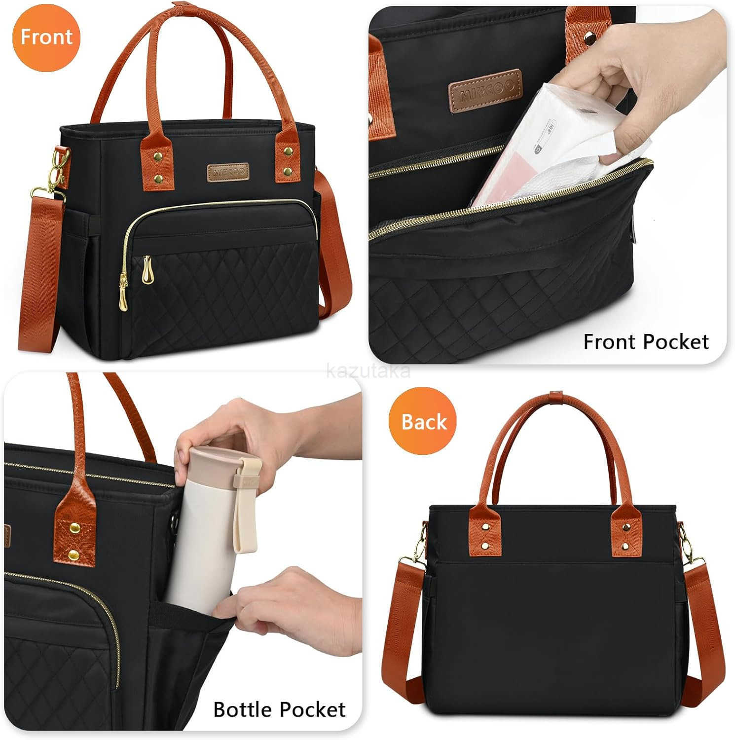 Lunch Bag Lunch Box Women Leakproof Insulated Lunch Cooler Bag for Women Large Lunch Tote Bags Adults Purple Z250908