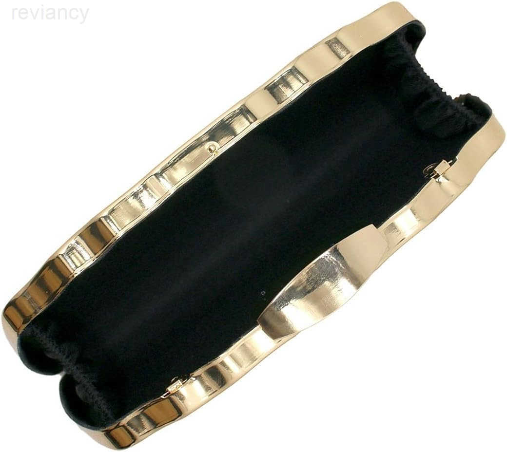 Women Sparkly Clutch Purse Unique Metallic Evening Bag Metal Box Handbag Purse Wedding Party Clutch Shoulder BagW250908