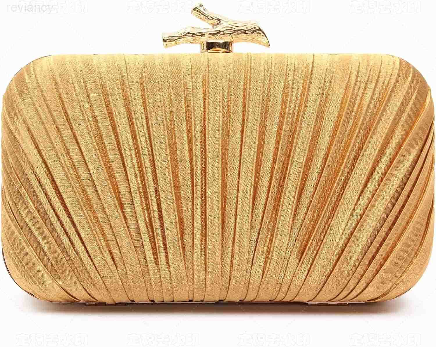 Purses for Women Evening Bag Handbags Formal Pleated Clutch Bag with Chain for Prom Wedding Party Blacktie affairsW250908