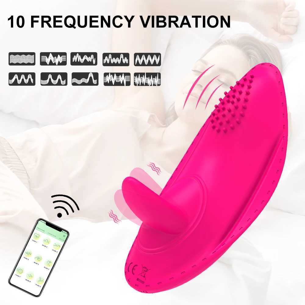 Wearable Vibrating Panty Vibrator Tongue Licking Clitoral G Spot Stimulator Remote Control Vagina Egg Anal Sex Toys for Women 18XJ250908