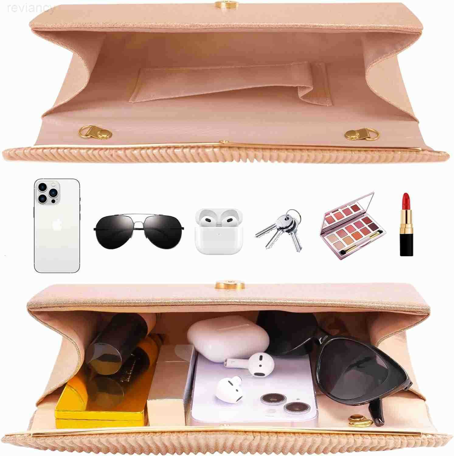 Clutch Purses for Women Bling Vertical Lines Envelope Evening Bag wChain Formal Ladies Handbags905x197x472W250908