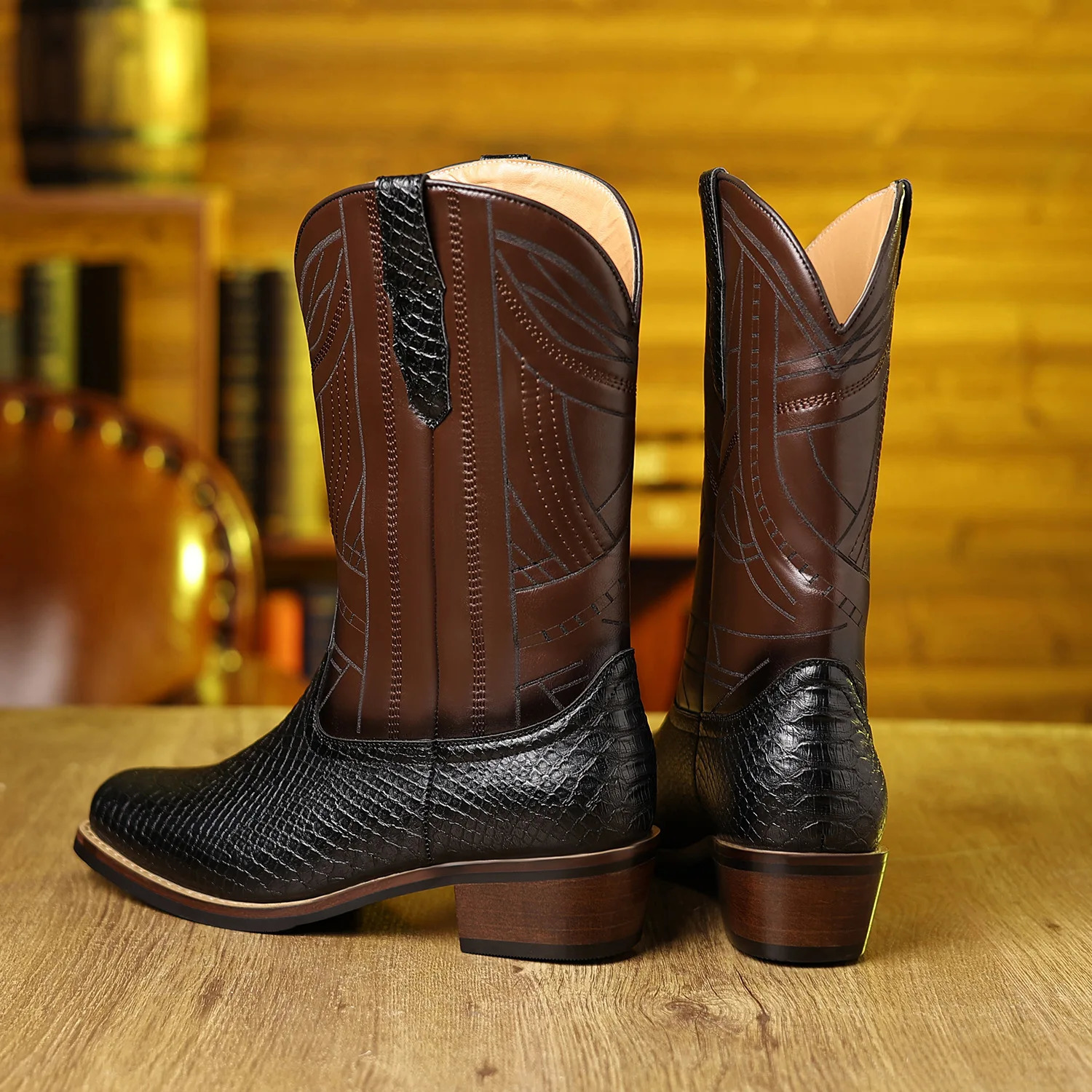 Mens High Heels Western Cowboy Boots Outdoor Sports Knight Boots Mens Boots 250908