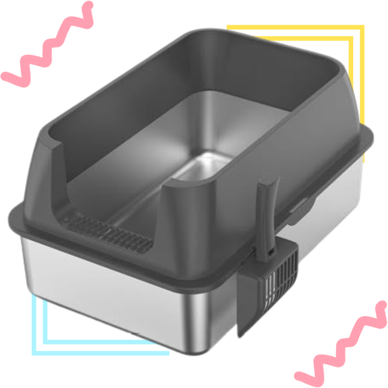 Factory Wholesale: Spacious Leak-Free Feline Toilet for Cats with Simple Cleaning Design Including shovel - JY-T