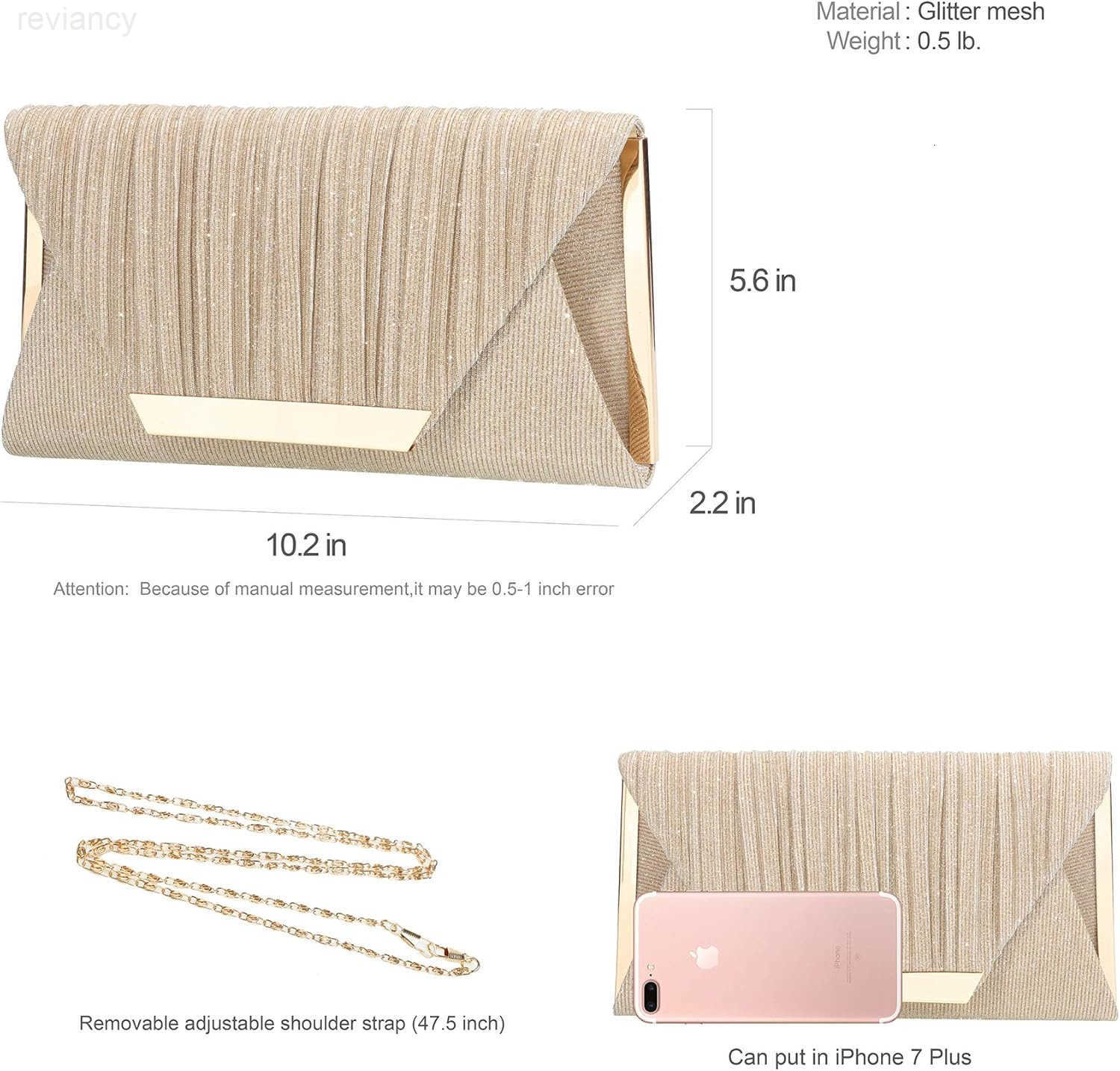 Clutch Purses for Women Evening Bags Clutches Flap Envelope Handbags Large Wedding Party Prom PurseW250908