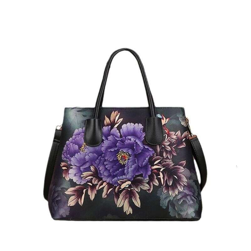 Capacity Shoulder Crossbody Handbag Cheongsam Fashion Women's Vintage Classical Large Bag