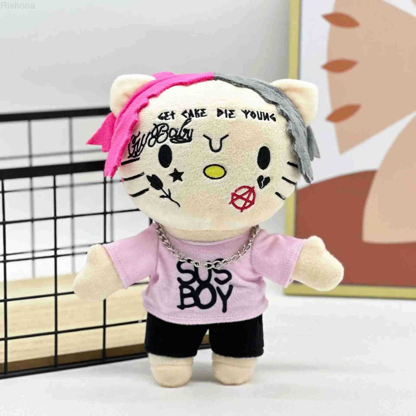 Sanrio Hello Kitty 24cm LIL Peep Plush Doll Figure Stuffed Toys Cute Boys Girls Christmas Gift H251203