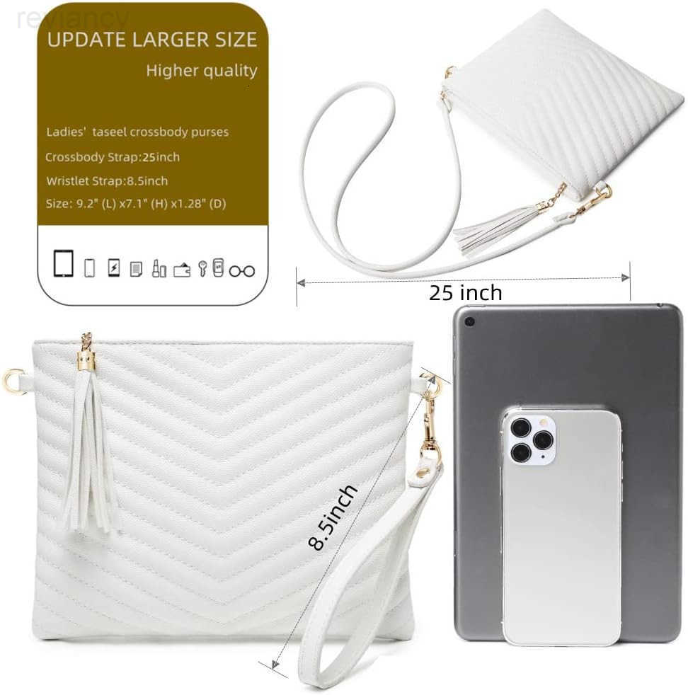 Leather Shoulder Purses Clutch Wallet with Wristlet StrapSmall tassel Crossbody Bags for WomenW250908