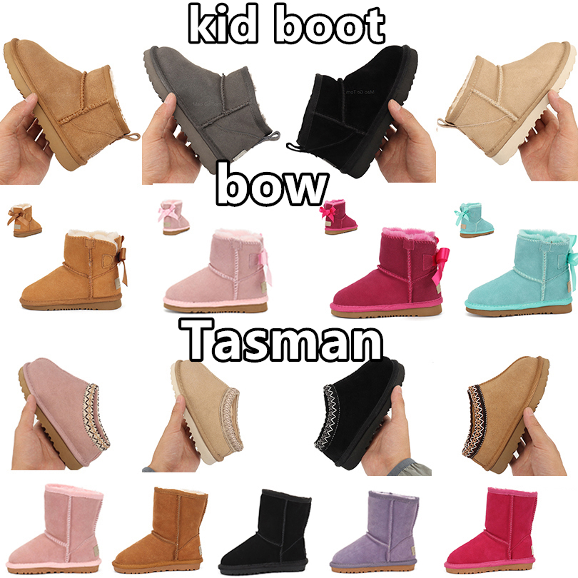 Kids Tasman Boots Slippers Toddler Baby Australia Boots Booties Mini Girls Shoe Children Baby Kid Youth Designer Snow Boot Classic Infants