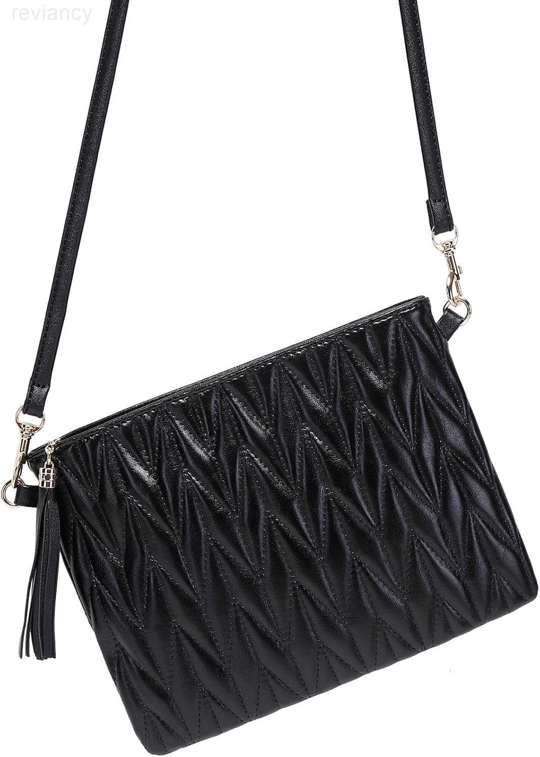 Leather Shoulder Purses Clutch Wallet with Wristlet StrapSmall tassel Crossbody Bags for WomenW250908