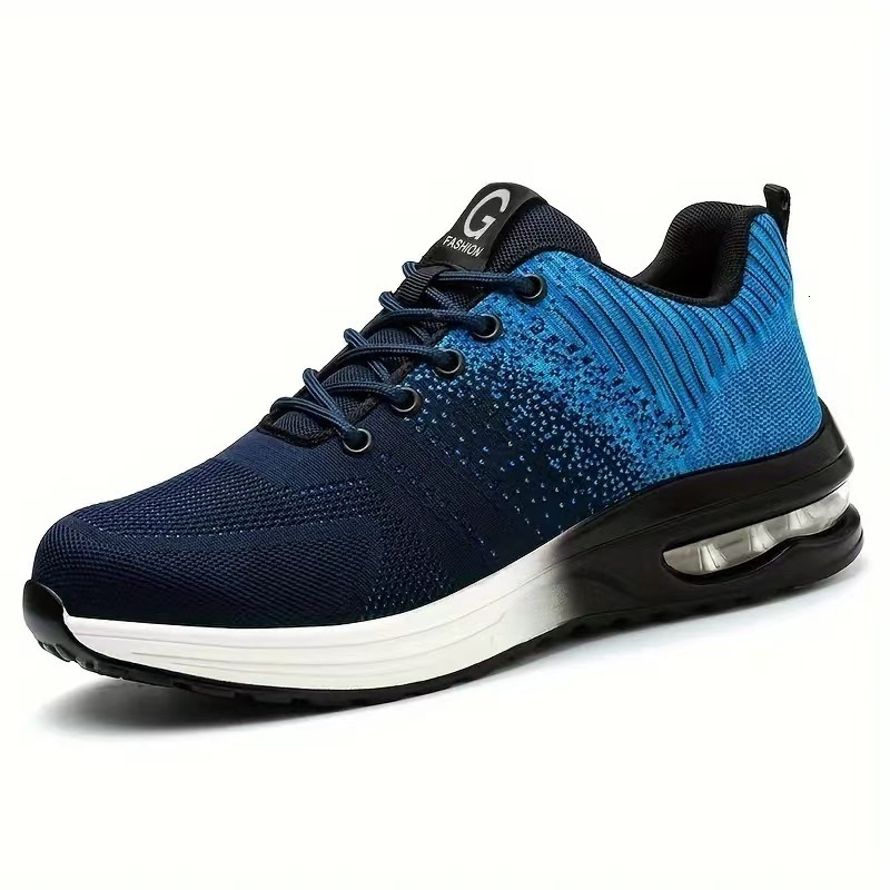 Labor Protection Shoes Summer Mens Steel Toe Cap AntiSmash AntiPuncture Lightweight Fashion Sports Mesh Protective Work Safety Shoes 241112