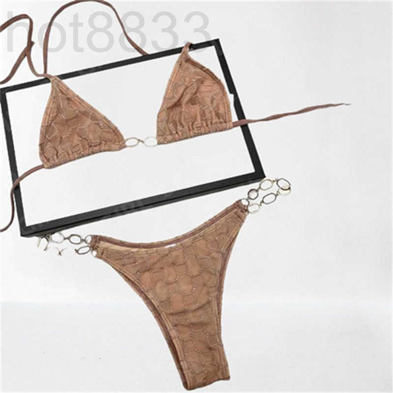 Women's Swimwear Designer Fashion Women Bikini Summer Beach Sun Swimsuit High-end Luxury Sexy Two-piece Wind Swimwears Female Classical T0K3