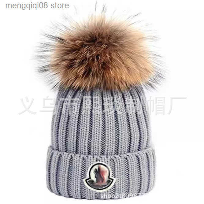 New Ball Knitted Hat Thick Outdoor Warm Knitted Hat Winter Fashion Versatile Casual Warm Hat L250908 2QUID