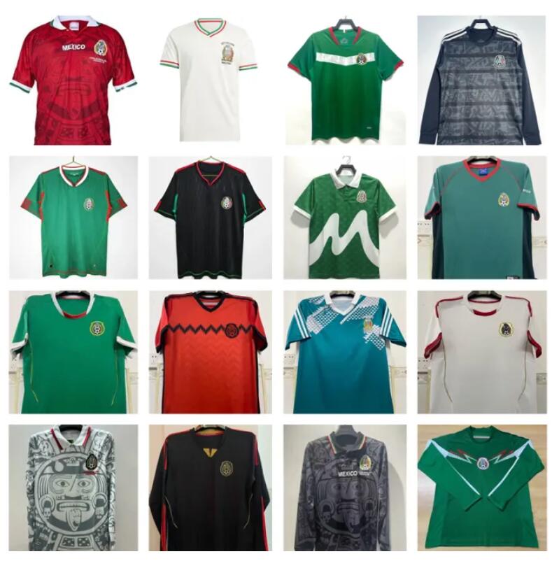 Retro classic Mexico soccer jerseys 1970 1985 1986 1994 1995 1996 1997 1998 1999 2006 2010 2014 BORGETTI HERNANDEZ CAMPOS BLANCO H.SANCHEZ R.Marquez football shirt