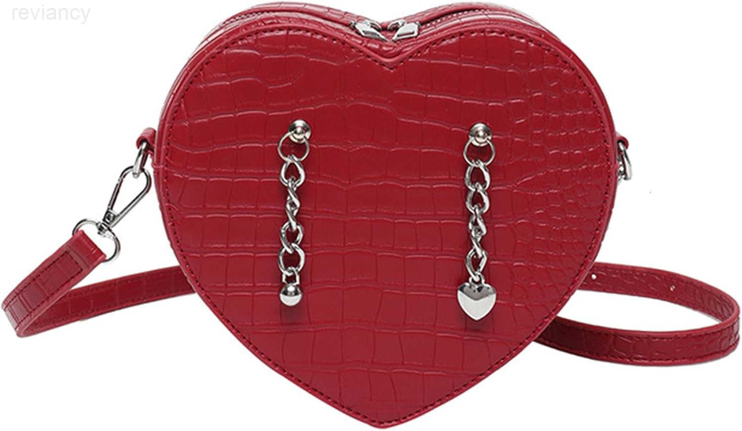 Evening Bag for Women Silver Purse Heart Shaped Purse Crossbody Bags Shoulder Handbag for FormalW250908