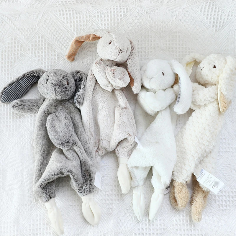 11 Mood Comforter Bunny Baby Teething Toy Soft Animal for Doll Room Decoration Mood Appease Toy for Infant Crib Orname250908