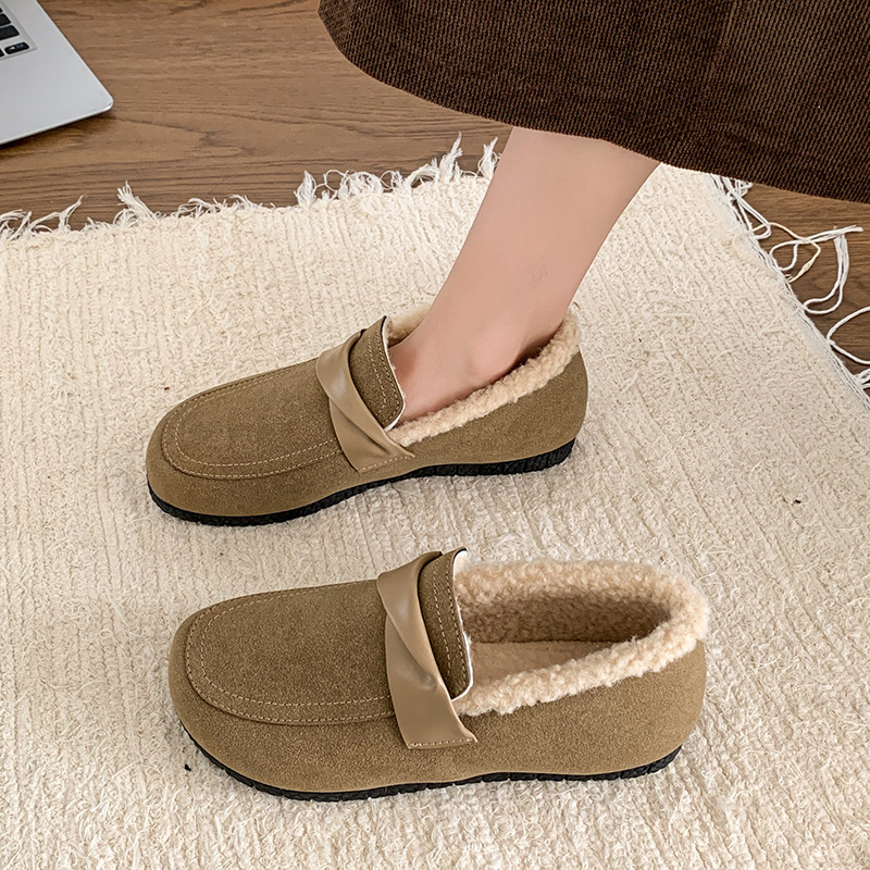 Winter Outdoor Cotton Casual Fashionable Warm Boots Comfortable and Non-slip Womens Home Slippers XW6.5