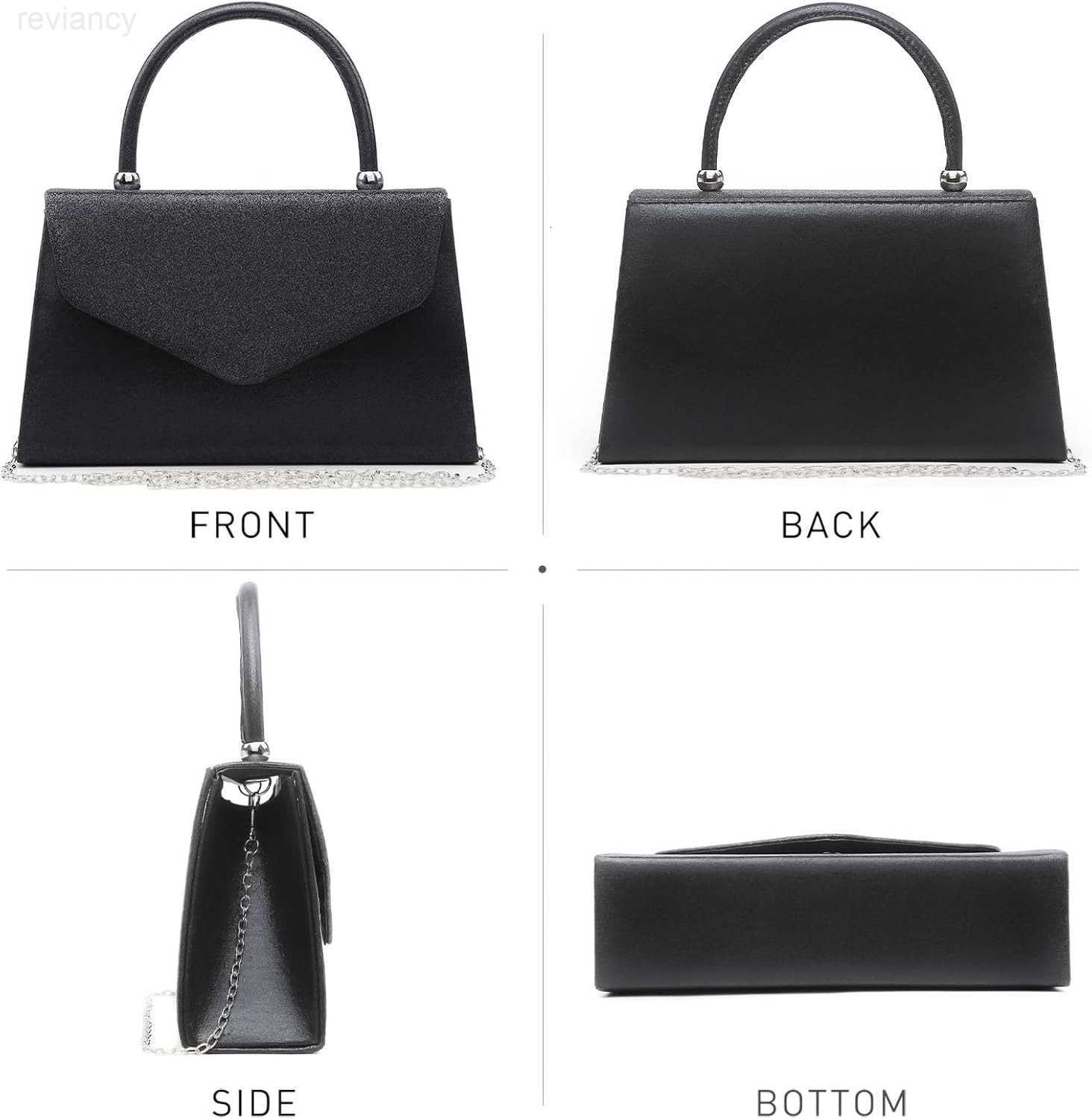 Womens Evening Bag Party Clutches Wedding Purses Cocktail Prom Handbags with Frosted GlitteringW250907