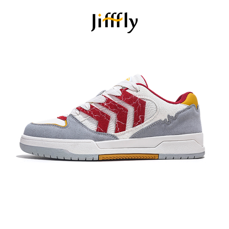 Jifffly free shipping designer Running Shoes mens womans sport outdoor trainers casual vintage teenager height increase sneakers red yellow
