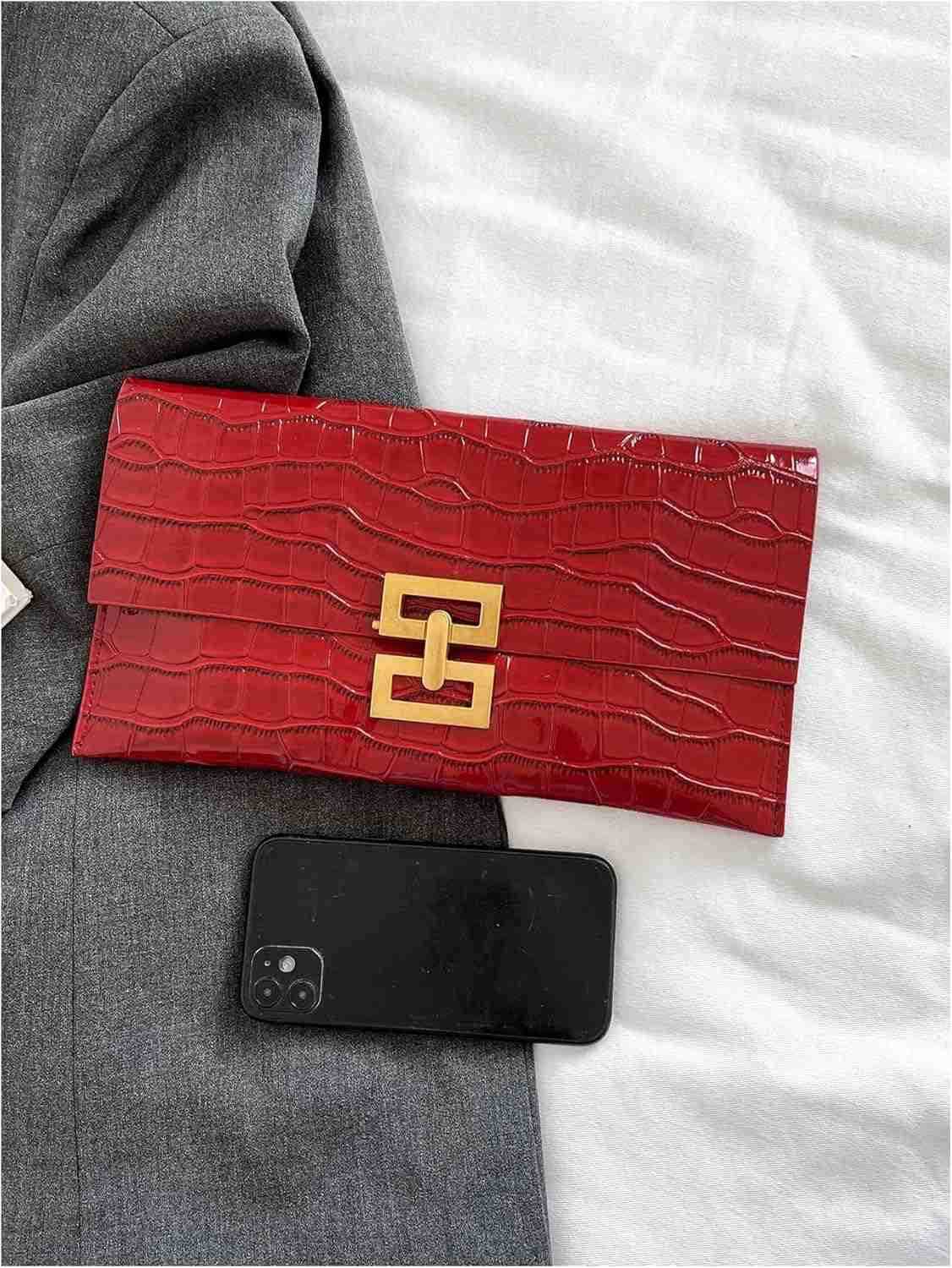 Womens Clutch Evening Bags Trendy Envelope Handbags Metallic PursesW250908