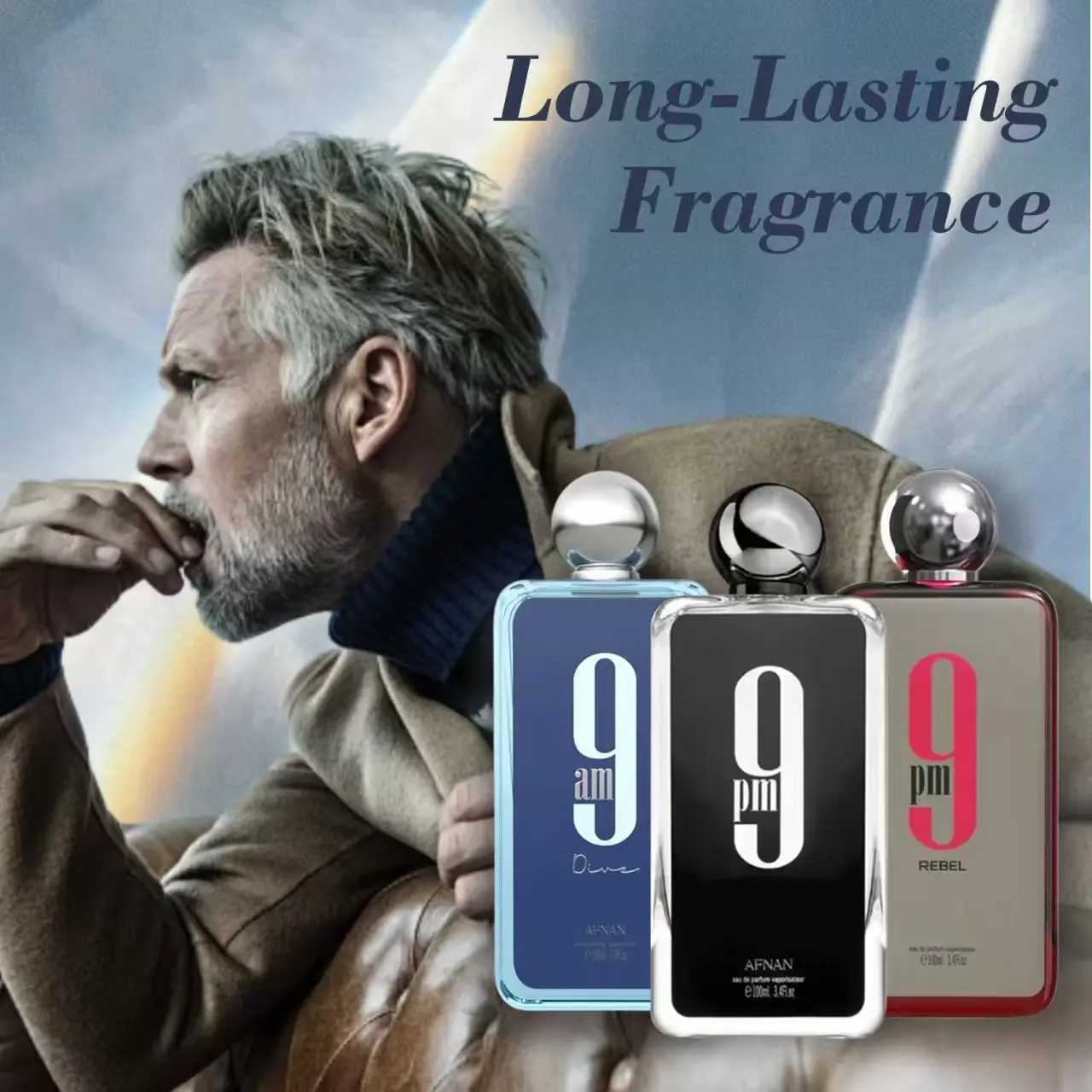 00ML Afnan 9 PM Rebel Unisex Eau De Parfum Original Arabic Perfume High Quality Brand Perfume For Men For Women Holiday Gifts W250908
