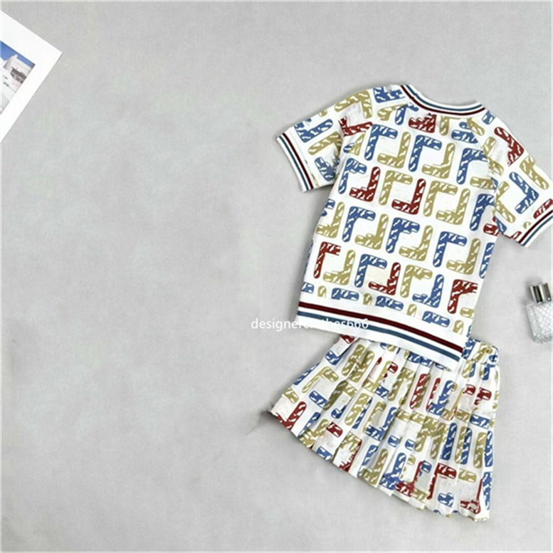 Luxury kids clothing set Summer Boys Girls High quality sportswear set letter-printed short sleeve T-shirt two-piece designer brand children's clothing 90cm-160cm G5