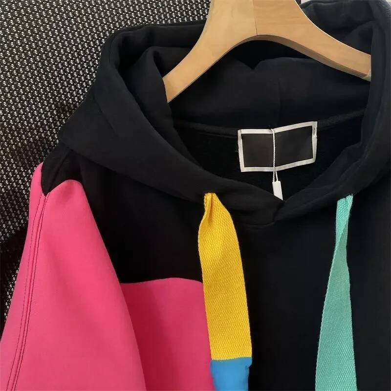 2025 New Korean Plush Hoodie Women's Fashion S Comparison design Hoodie Medium Long Women's S Coat Fashion New Autumn/Winter Designer Clothi