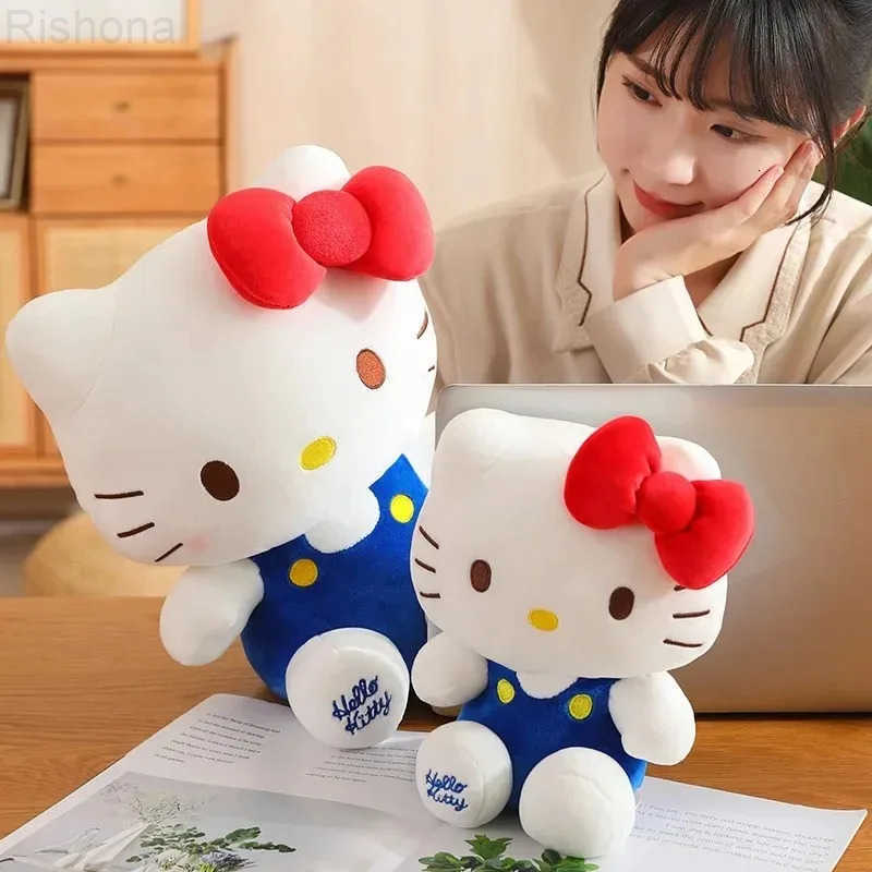 Sanrio Hello Kitty Plush Toy Plushie Doll Kawaii Hello Kitty Stuffed Animals Hello Kitty Cushion Sofa Pillow Home Decor Kid Gift L250908