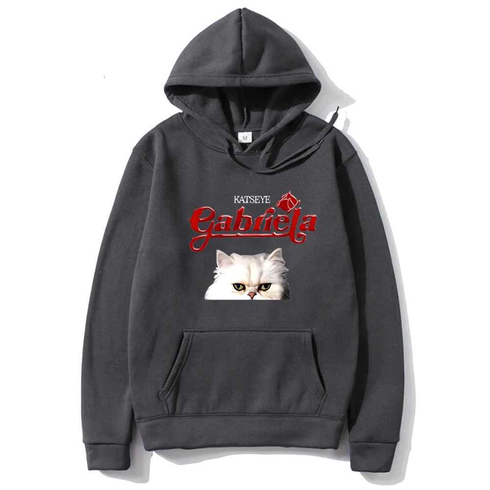 Katseye Gabriela Cat Graphic 2025 Hoodie Men Womens Cute Fashion hip hop streetwear kpop Fleece Clothing Long sleeve pulloversXJ250908