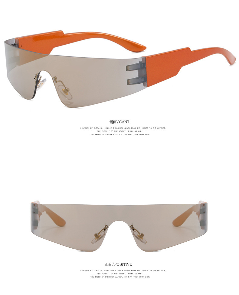 Fashion Women's Sunglasses Fashion Personalised Glasses Decorative Use Glasses Siamese Lens Design Mens Sports Glasses Designer Sunglasses Radiat