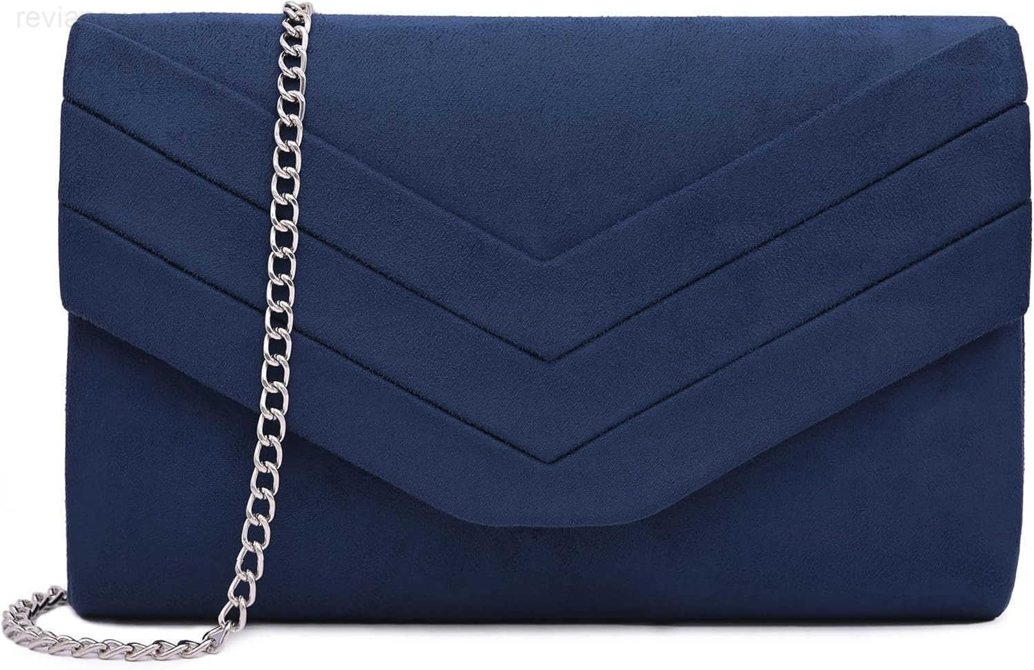 Evening Bag for Women Suede Envelope Evening Purses Crossbody Shoulder Clutch BagW250908