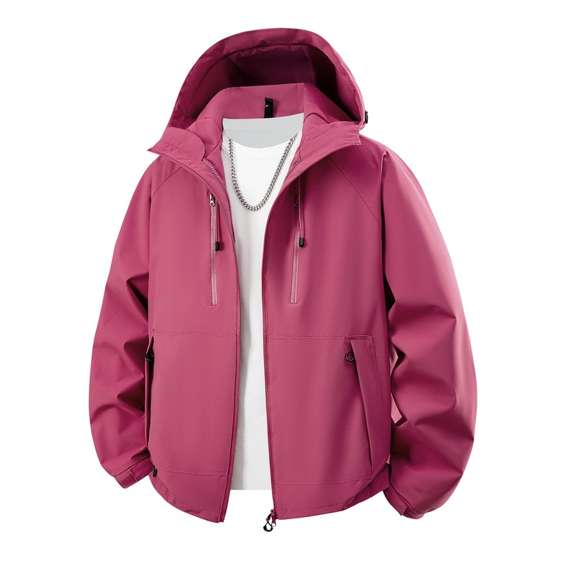 Free shipping Mens solid color mountaineering jacket outdoor leisure jackets windproof and waterproof couple mountain climbing suit