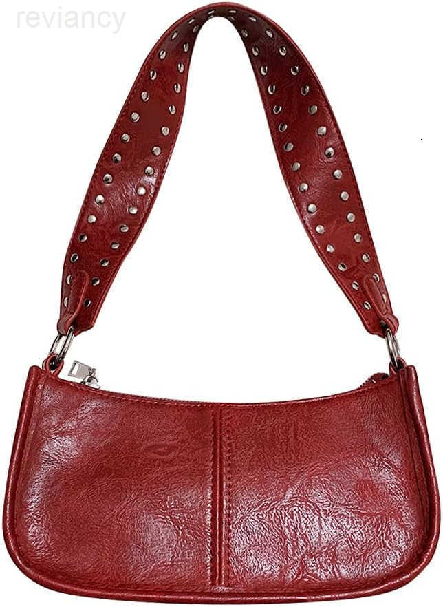Shoulder Bags for Women Y2k Purse and Handbags Retro Studded Crossbody Bag Small Shoulder Purse Leather Hobo HandbagW250908