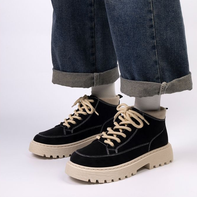 Designer Shoes Martens boots for men height increase Soft shoe upper casual comfortable sneakers fashionable