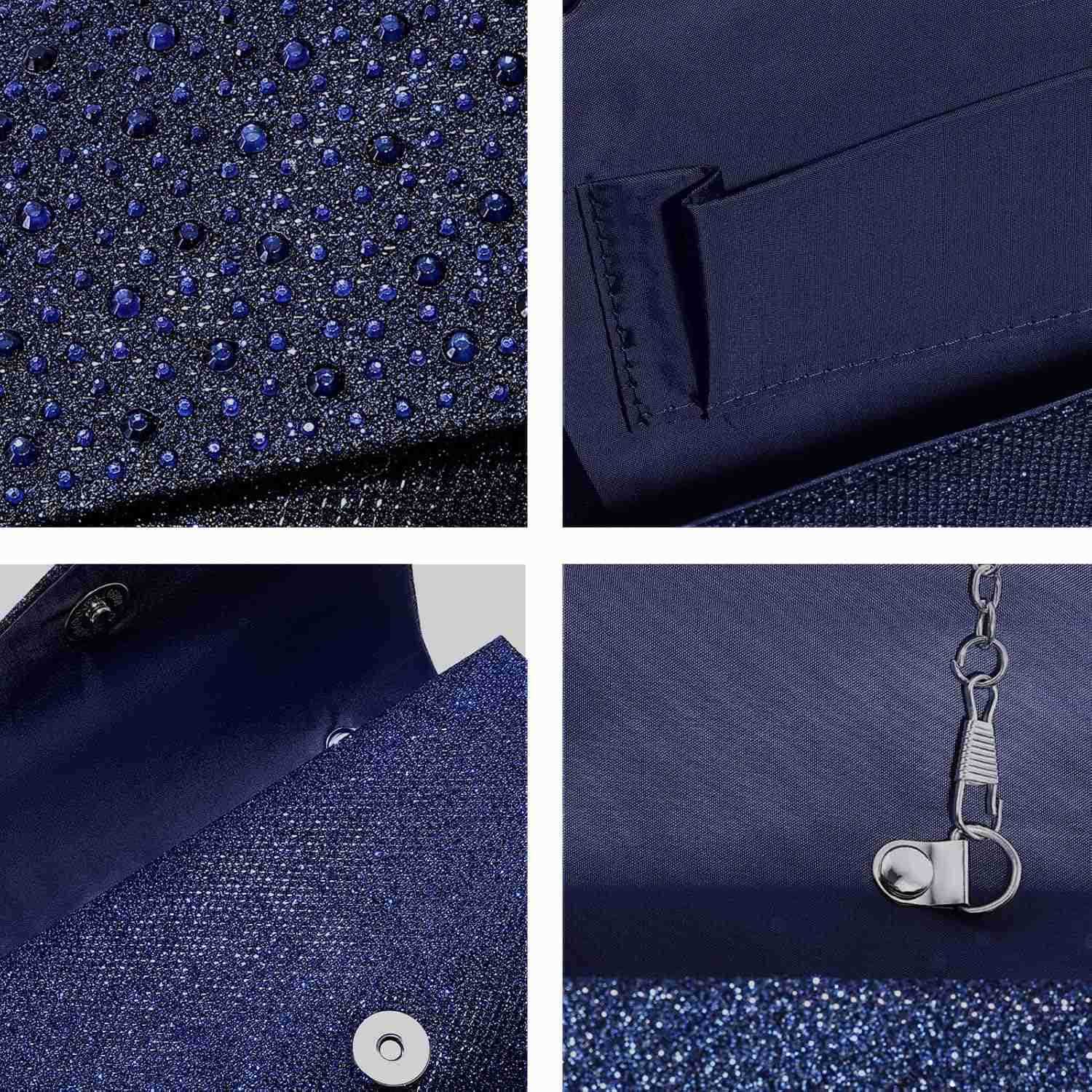 Women Evening Bag Clutch Rhinestone Envelope Party Handbag Bridal Prom PurseW250908