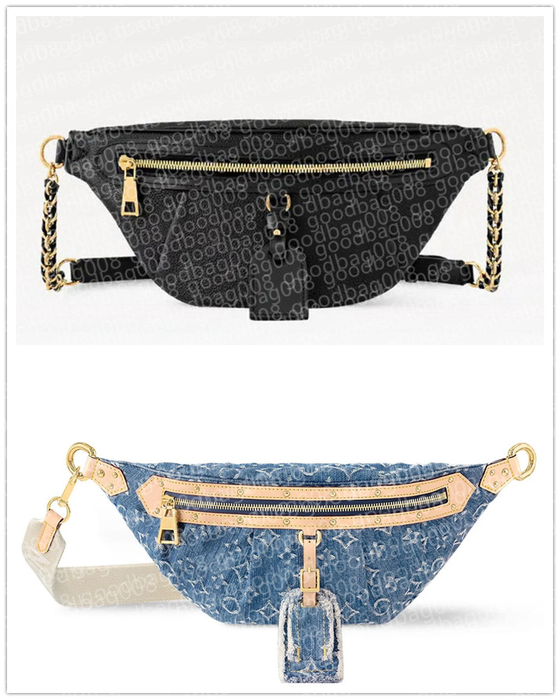 2026 High Rise Bumbag Designer Waist Bag Fanny pack Brown Flower Mens Bags Leather Crossbody Purses 46784 46837 14353