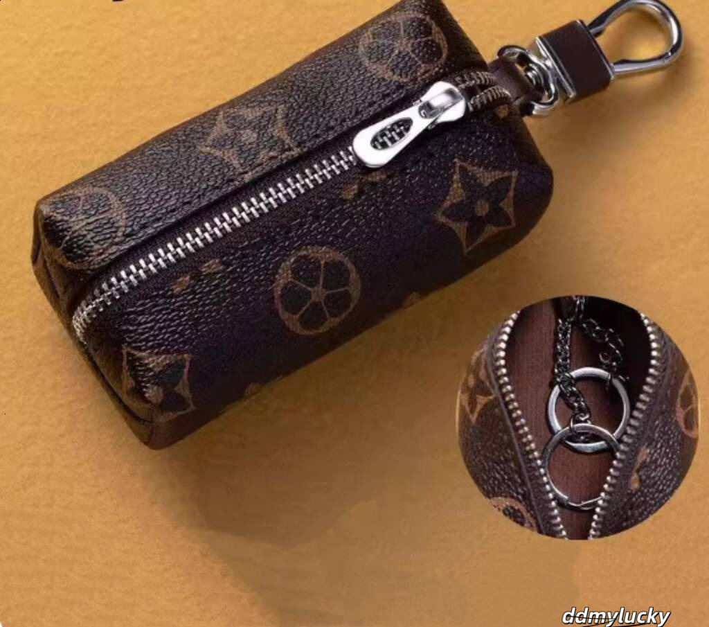 2025 Mini Key Wallet Large Capacity Waist Hanging Houndstooth Zipper Coin Purse Card Holder Two-In-One Red Envelope 250818