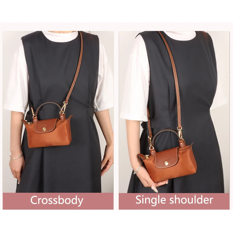 1 Set Bag Strap For Longchamp Mini Punchfree Genuine Leather Shoulder Transformation Crossbody Accessories 250908