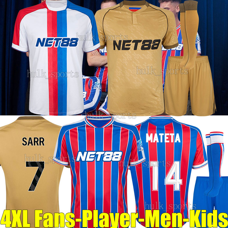 4XL 25/26 PaLaCeS 3rd Soccer Jersey cRyStals YEREMY MATETA SARR NKETIAH GUEHI ESSE NKETIAH UCHE RAK-SAKYI MUNOZ HUGHES DOUCOURE men kids Kits sock sets Football Shirts