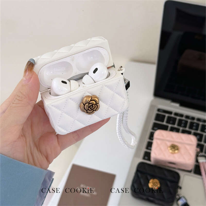 DHgargets Camellia Apple 1/2 Generation Earphone Soft Protective Case Compatible with Pro2 Short Strap AirPods