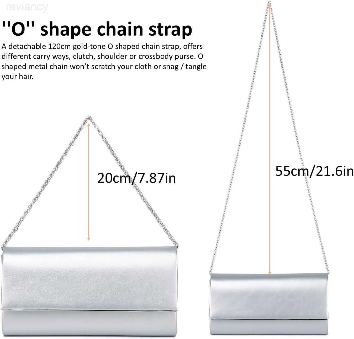 Women Evening Bag Vegan Leather Clutch Purse Shoulder Crossbody Envelope Bag for Party Wedding Prom BridalW250908