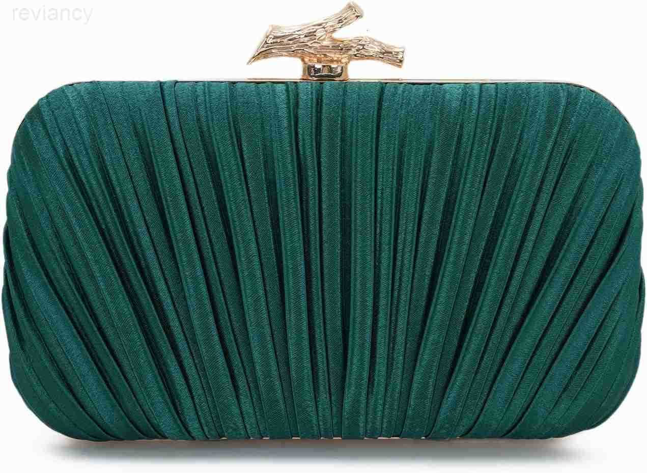 Clutch Purses for Women Evening Bag Pleated Clutch Bag with Chain for Wedding PartyW250908