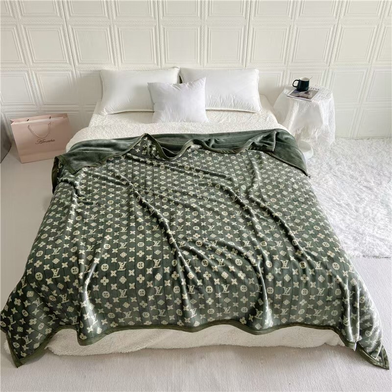 New AB Version Cloud Mink Velvet Composite Quilt Thickened Double Layer Coral Throw Air Conditioning Fleece Bed Sheet Blanket