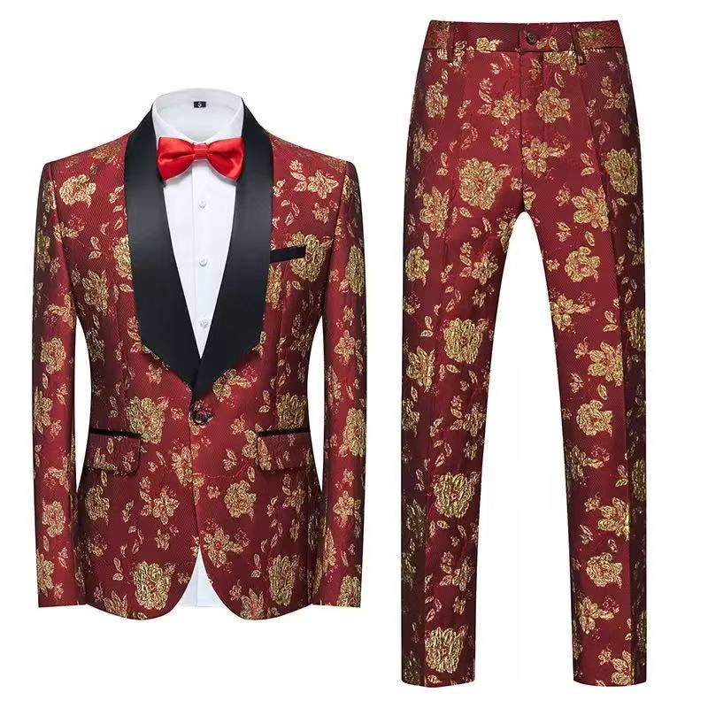 T2798 Men's Slim Fit British Style Suit